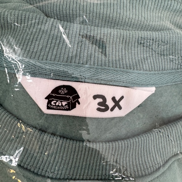 NEW Cat Warehouse Life is Trash 3X Sweat Shirt - Picture 4 of 9